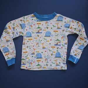 Hanna Andersson Zoo animal Pajama Top size 110 4 5 Free with any other purchase